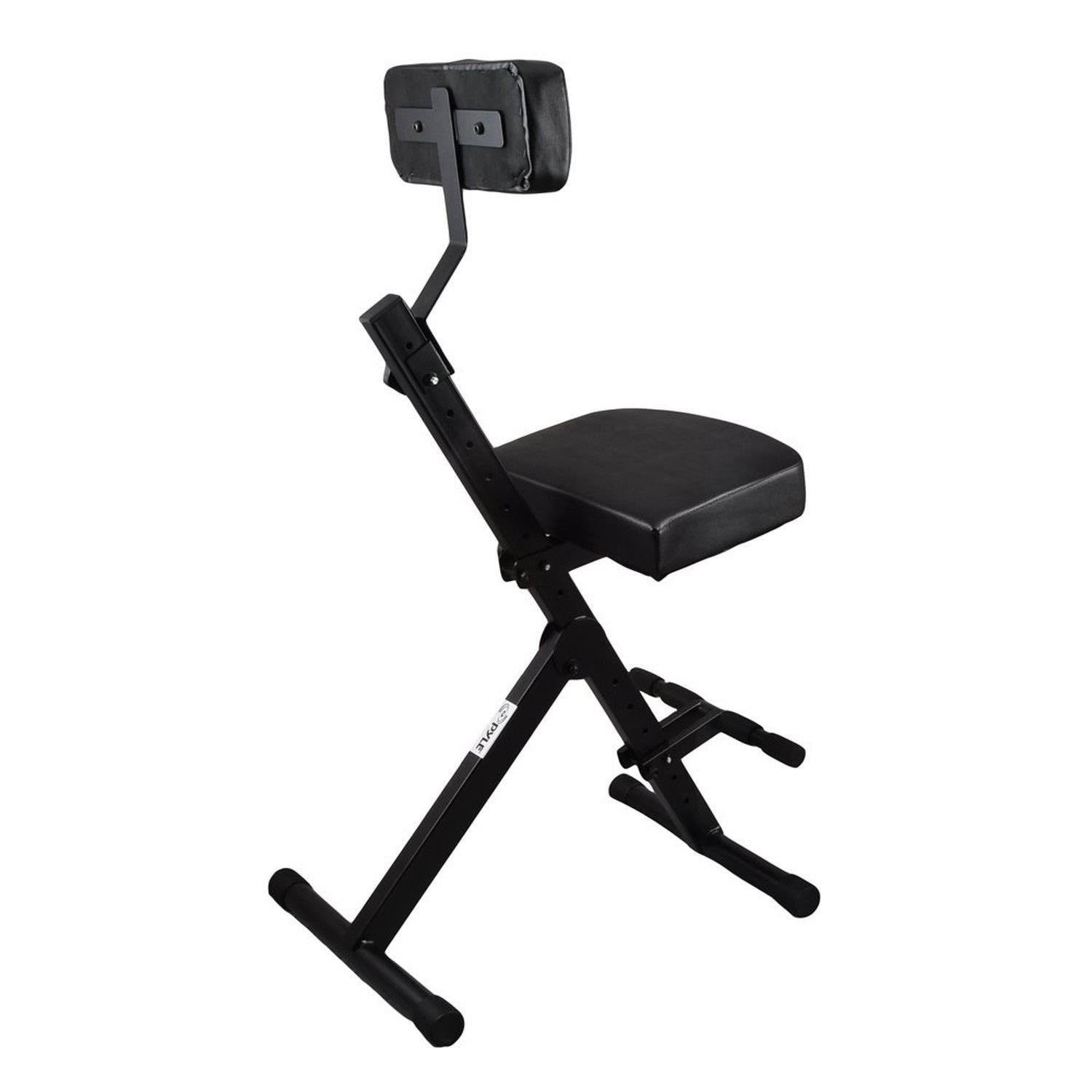 Pyle PKST70 - Musician Performer Chair Seat Stool, Durable, Portable, Adjustable