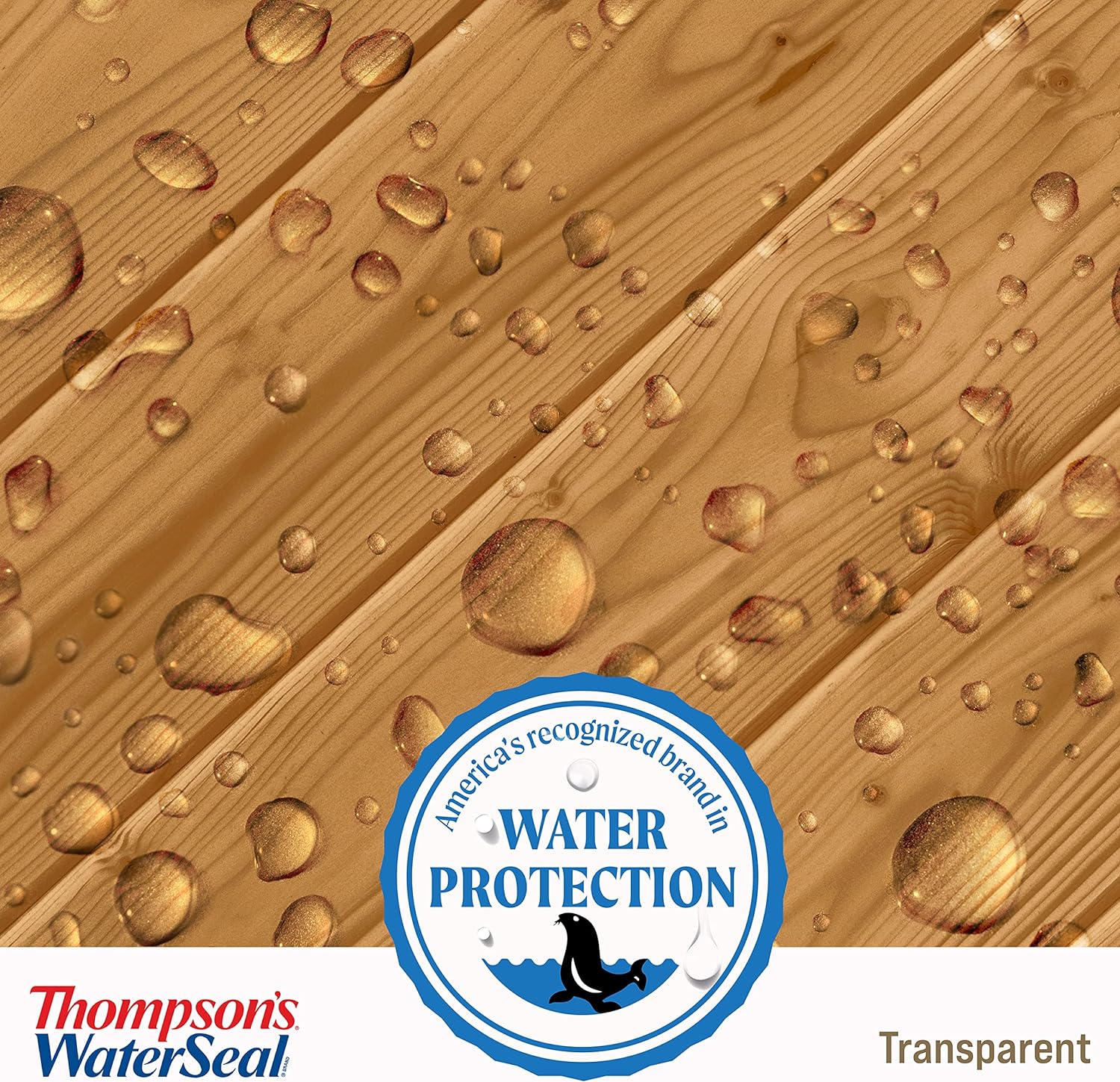 Thompson’s WaterSeal Transparent Waterproofing Wood Stain and Sealer, Harvest Gold, 1 Gallon