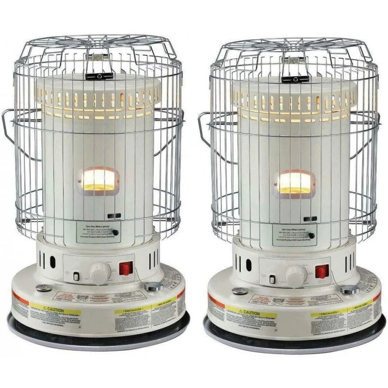 2025 2-Units Portable Indoor Kerosene Heater, 23,800-BTU Convection Space Heaters