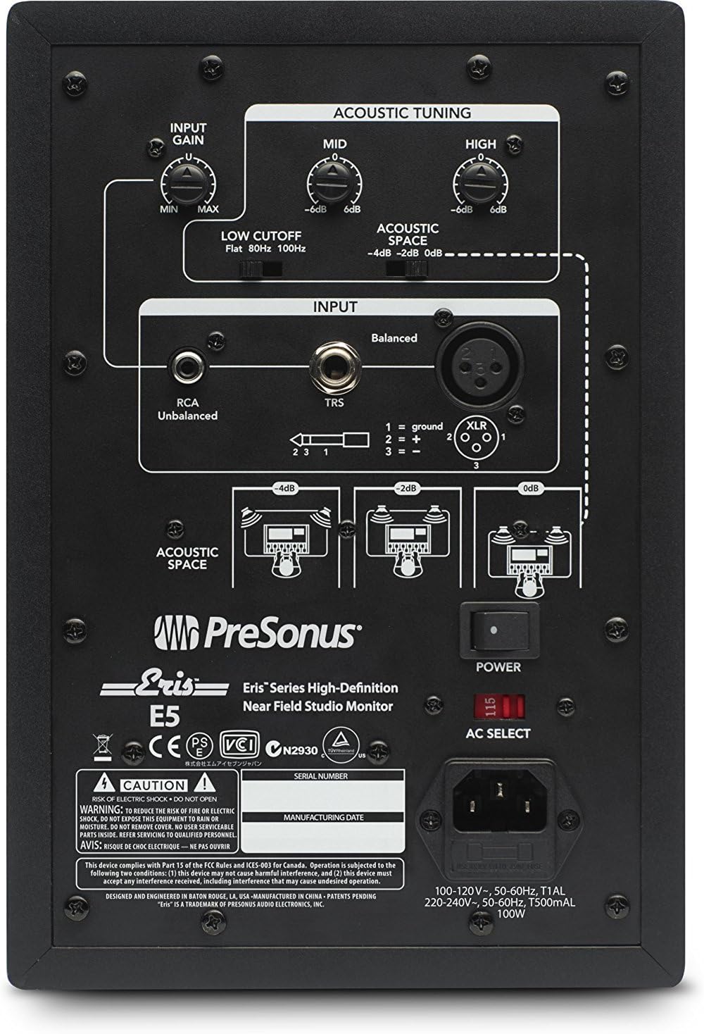 PreSonus AudioBox 96 Audio Interface (May Vary Blue or Black) Full Studio Bundle with Studio One Artist Software Pack with Eris 4.5 BT Pair Studio Bluetooth Monitors and 1/4” Instrument Cable