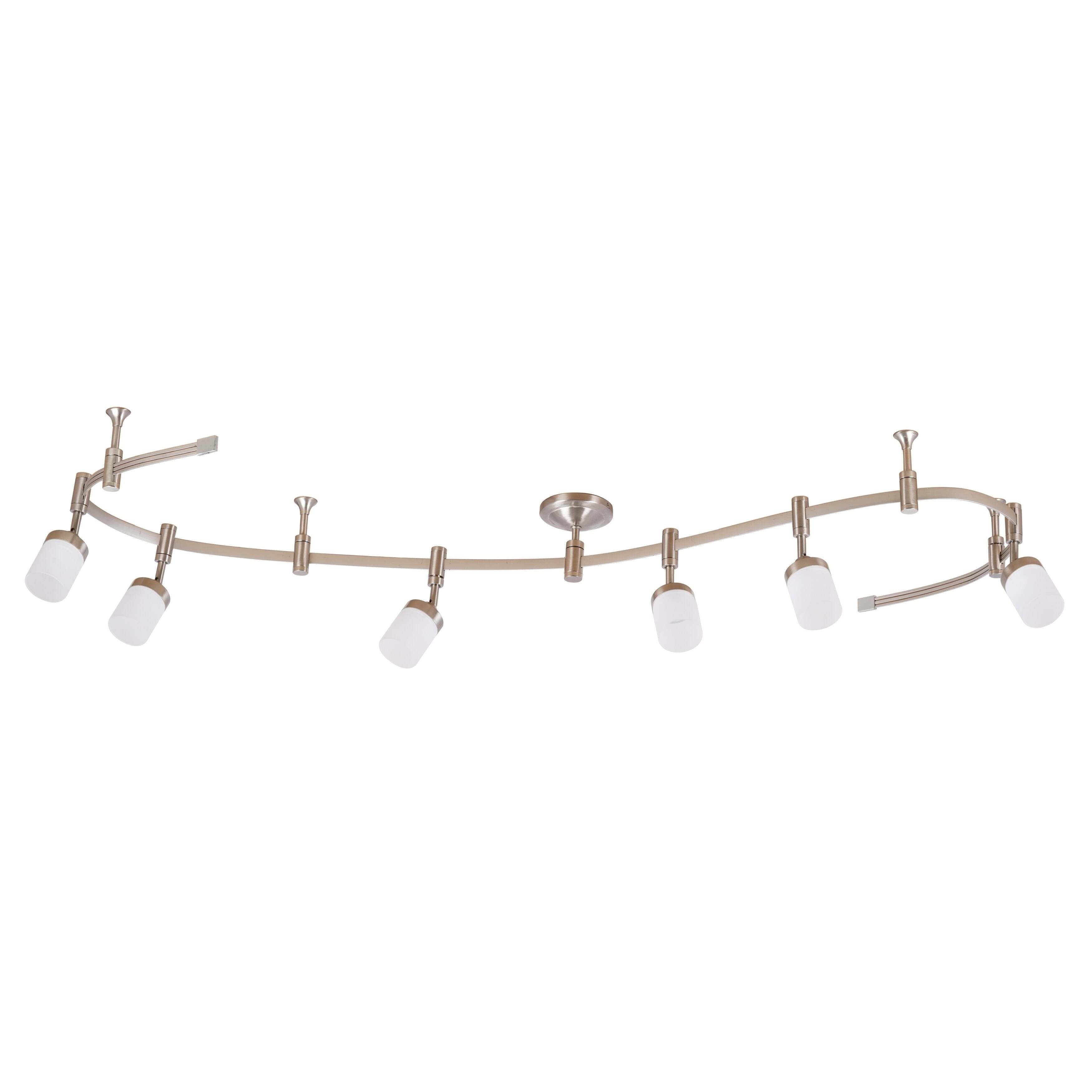 Catalina Lighting 96'' 6-Light LED Flex Track Brushed Nickel