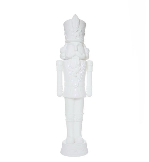 2025 Holiday Time 75” 6 Foot Nutcracker Christmas Statue Decoration, Lights/Music