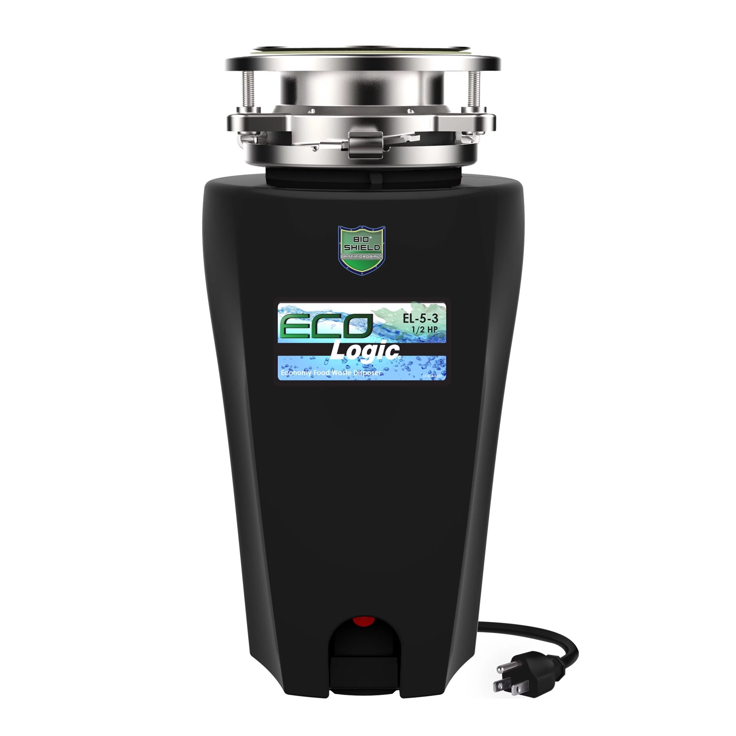 Eco Logic 1/2 HP Garbage Disposal with Attached Power Cord 10-US-EL-5-3B