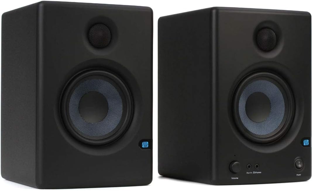 Focusrite Scarlett Solo 2x2 USB Audio Interface Full Studio Bundle with Creative Music Production Software Kit and Eris 4.5 Pair Studio Monitors and 1/4” Instrument Cables