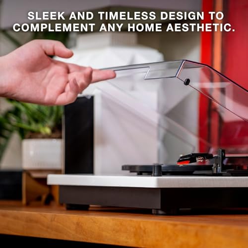 Victrola The Quincy 6-in-1 Bluetooth Record Player & Multimedia Center with Built-in Speakers – 3-Speed Turntable, CD & Cassette Player, AM/FM Radio, Wireless Music Streaming (Natural)