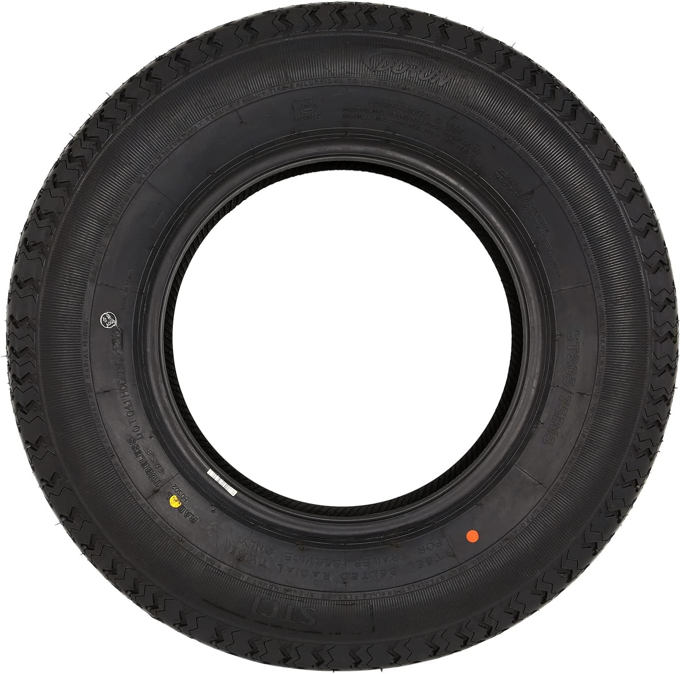 WEIZE ST205 75R15 205 75 r15 Radial Trailer Tire, 8-Ply Load Range D, Set Of 2