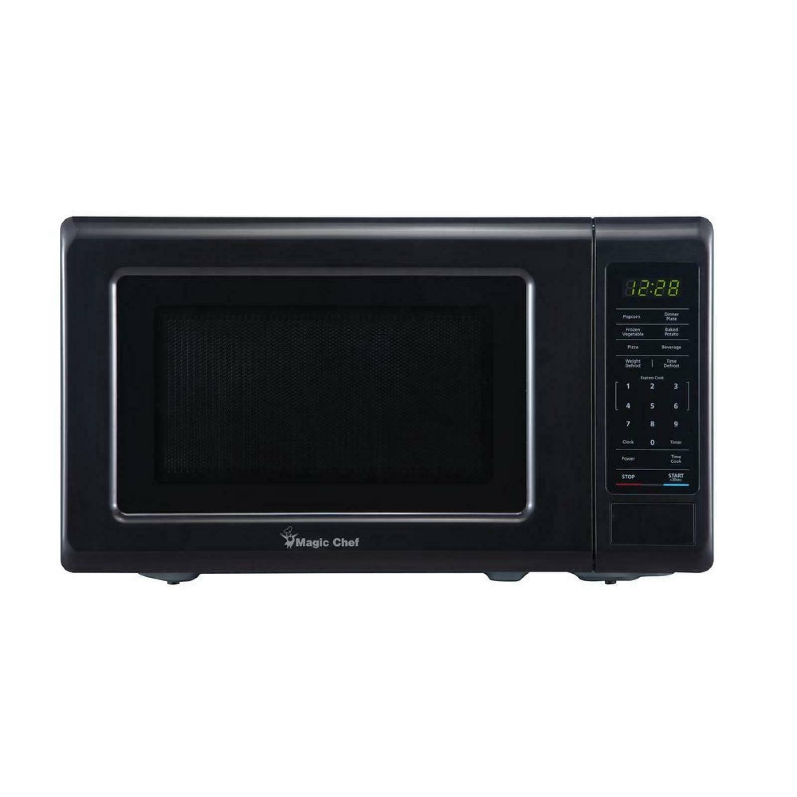 Magic Chef 0.7 Cu. ft. Countertop Microwave (Black with Gray Cavity)