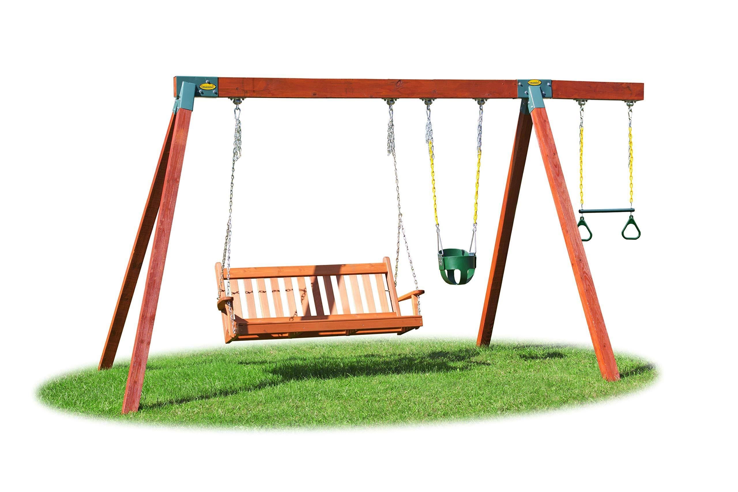 Eastern Jungle Gym Easy 1-2-3 90° A-Frame Swing Set Bracket Heavy Duty for EZ, Simple Install - DIY Swing Set Parts