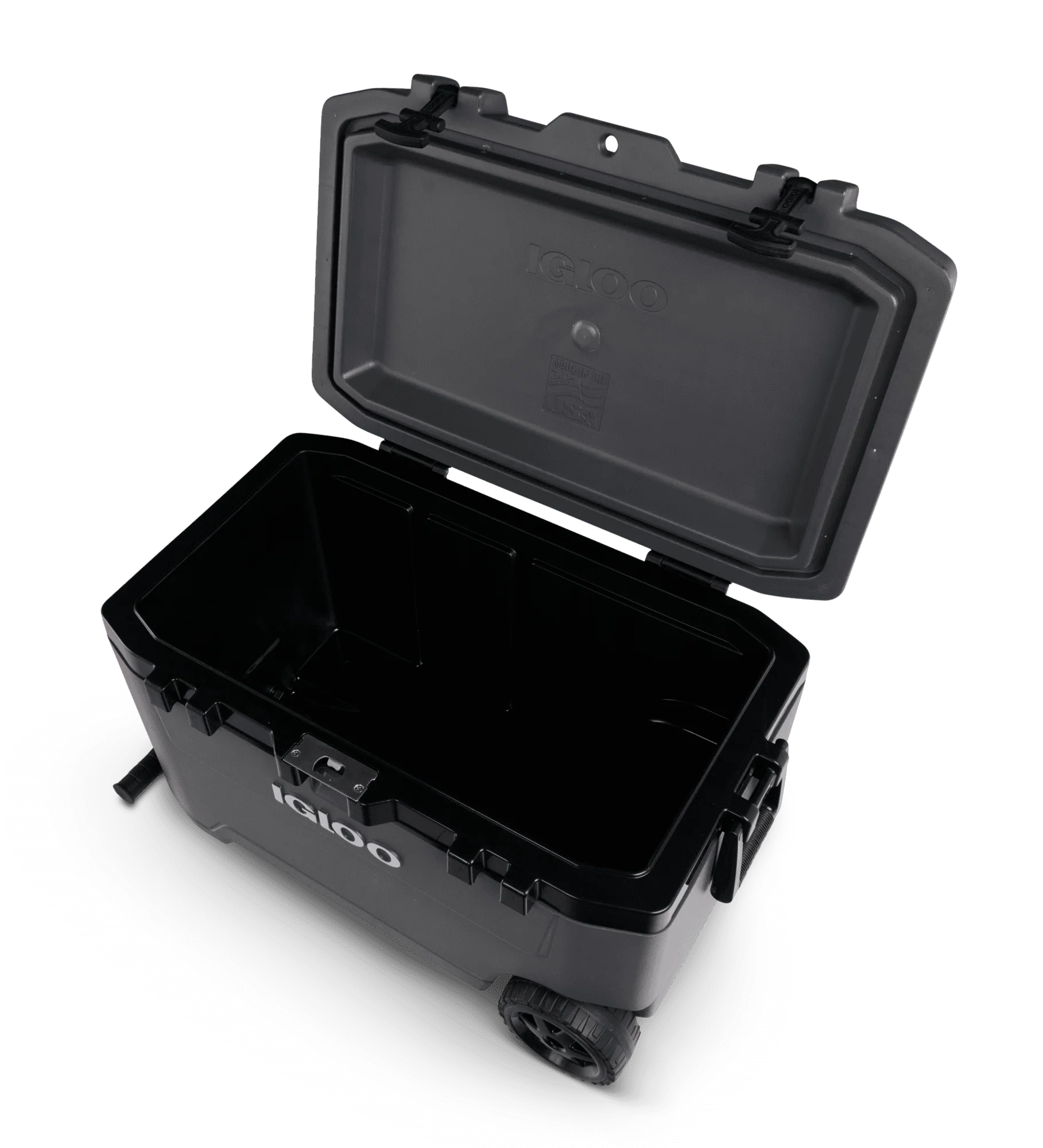 Igloo Overland 72 Quart Ice Chest Cooler with Wheels, Gray (31 x 18 x18)