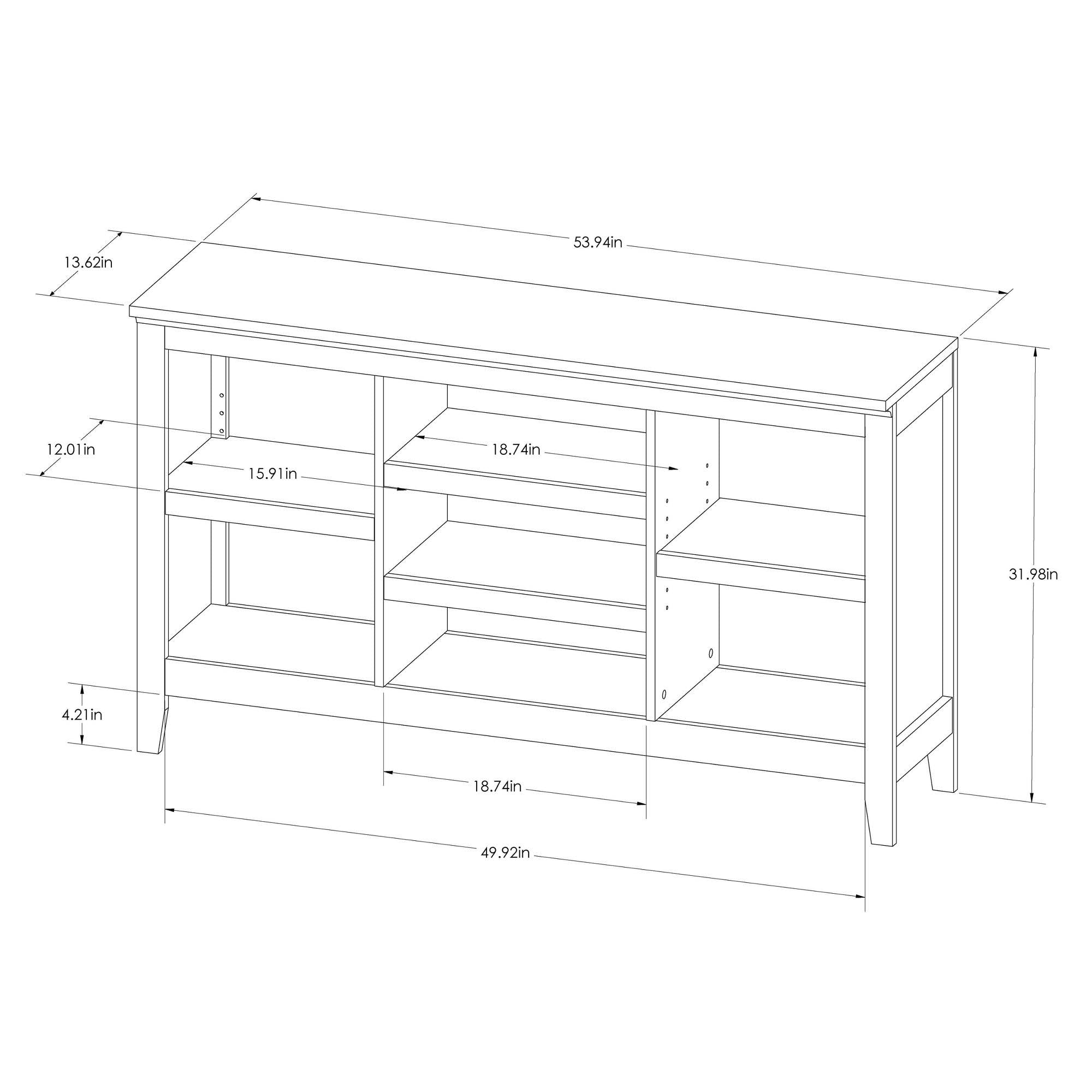Threshold 32x22 Carson Horizontal Bookcase with Adjustable Shelves, Espresso