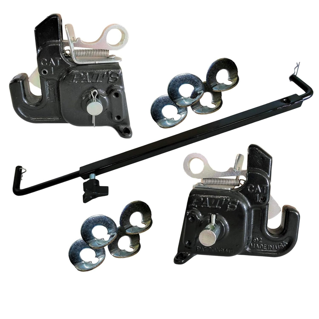 Pat's Easy Change with Stabilizer Bar - Best Quick Hitch System On The Market – Flexible, Durable and Affordable (CAT #1 Green)