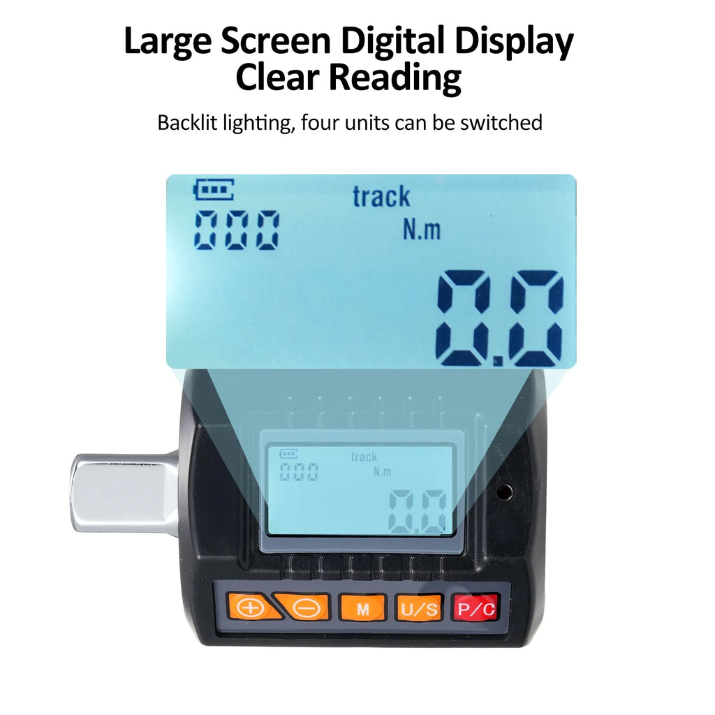 Dcenta ENT 30 Digital Torque Meter Set, 1/2'' Drive Torque Gauge with Ratchet Wrench, High Accuracy and Four Torque Units for Wide Applications Perfect for Precision Assembly