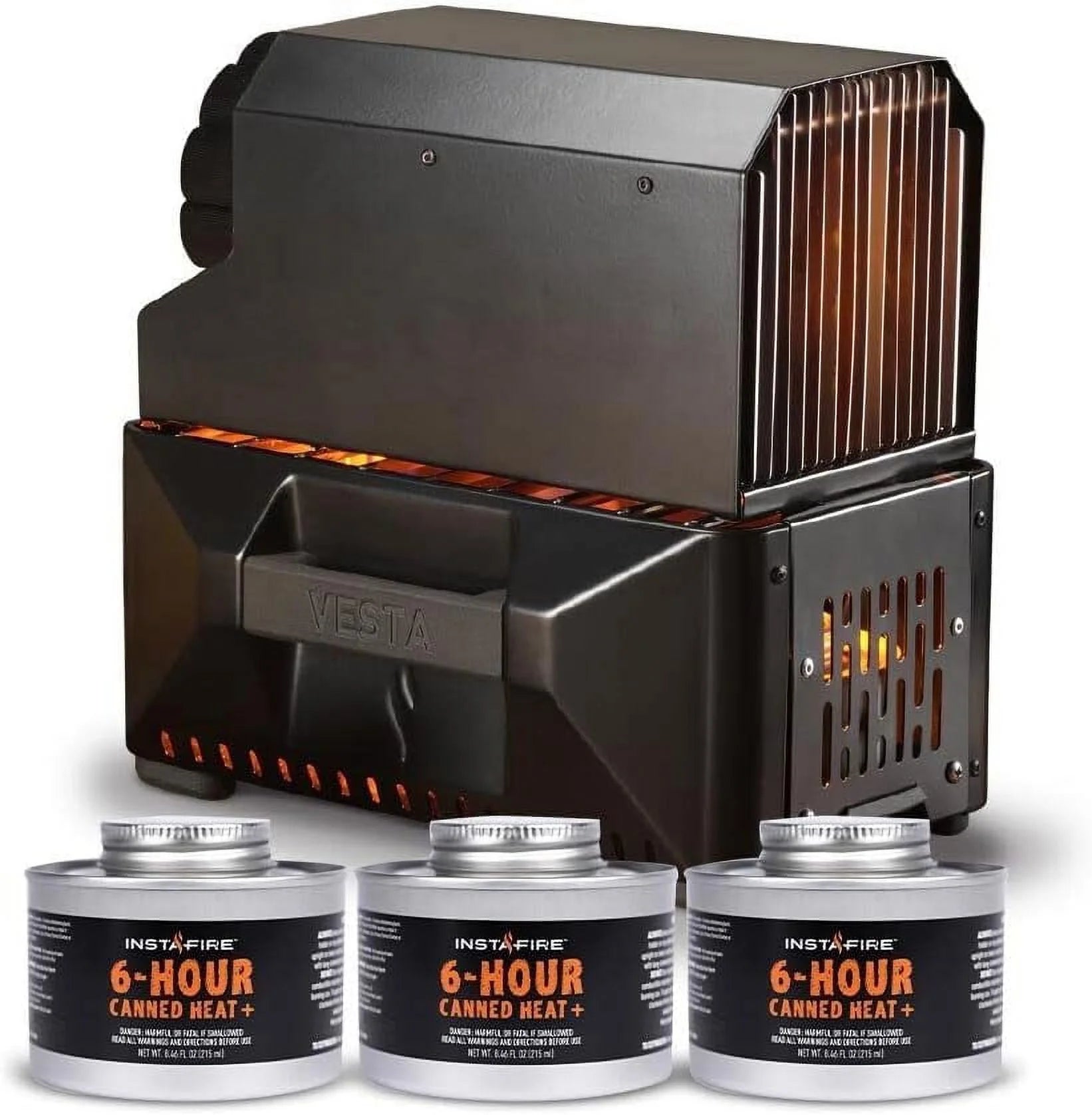 New InstaFire Vesta Self-Powered Indoor/Outdoor Portable Heater Stove (off-Grid, Camping)