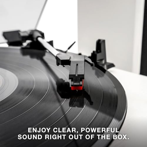 Victrola The Quincy 6-in-1 Bluetooth Record Player & Multimedia Center with Built-in Speakers – 3-Speed Turntable, CD & Cassette Player, AM/FM Radio, Wireless Music Streaming (Natural)