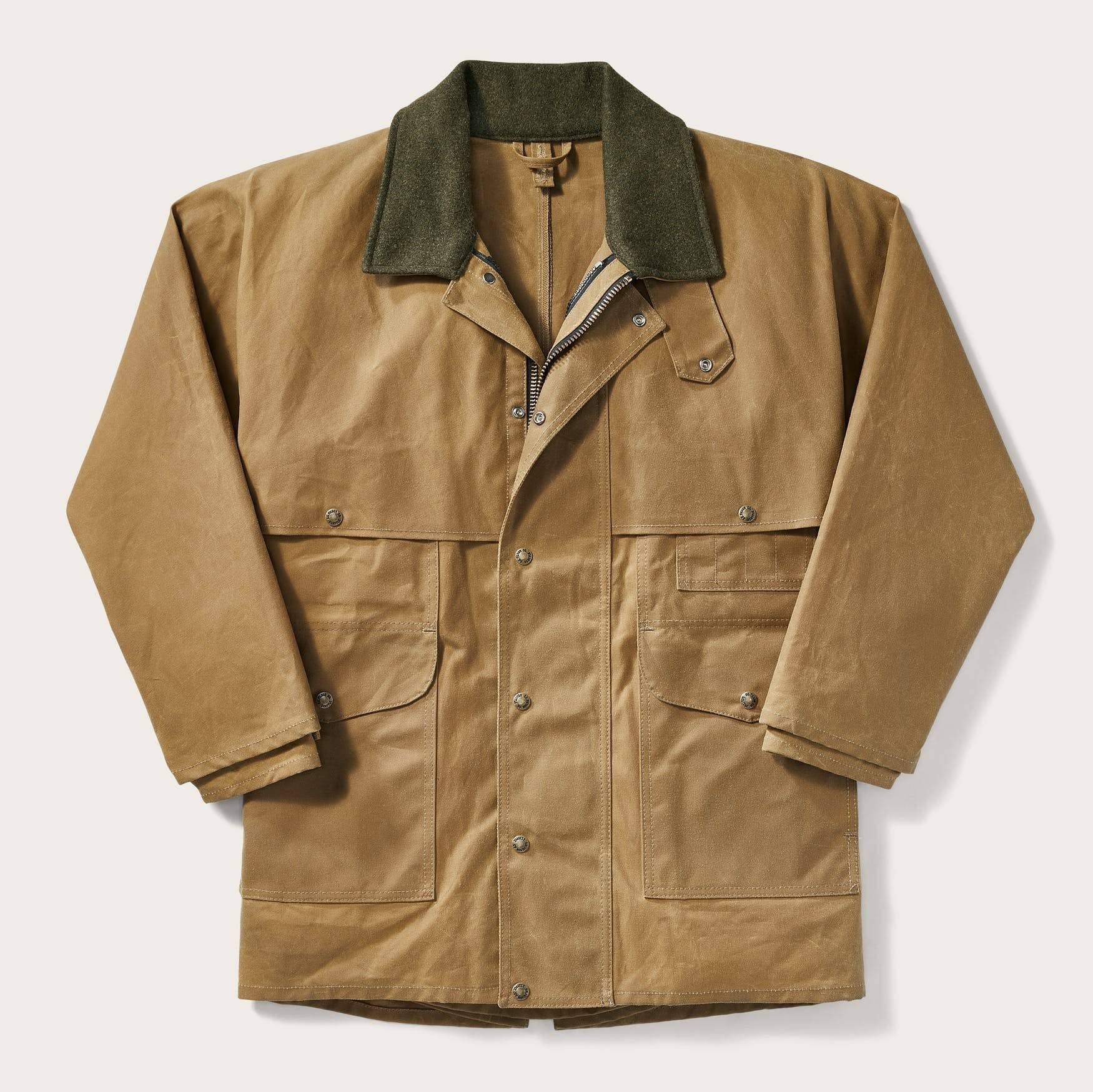 Filson 10001 Tin Cloth Packer Coat - Tan (Small)