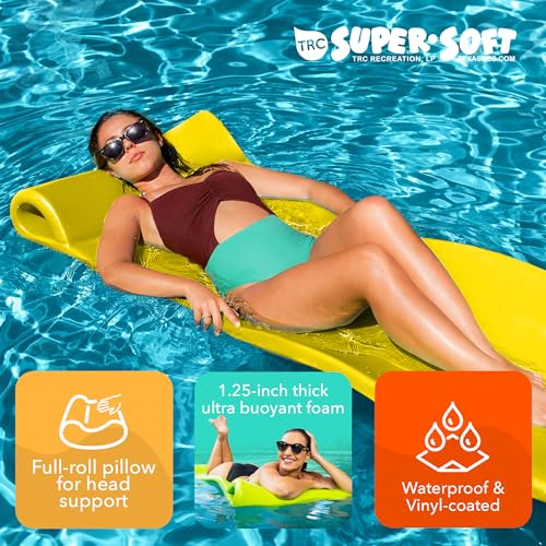 TRC Recreation Foam Swimming Pool Float, Floating Water Lounger, Splash 1.25”