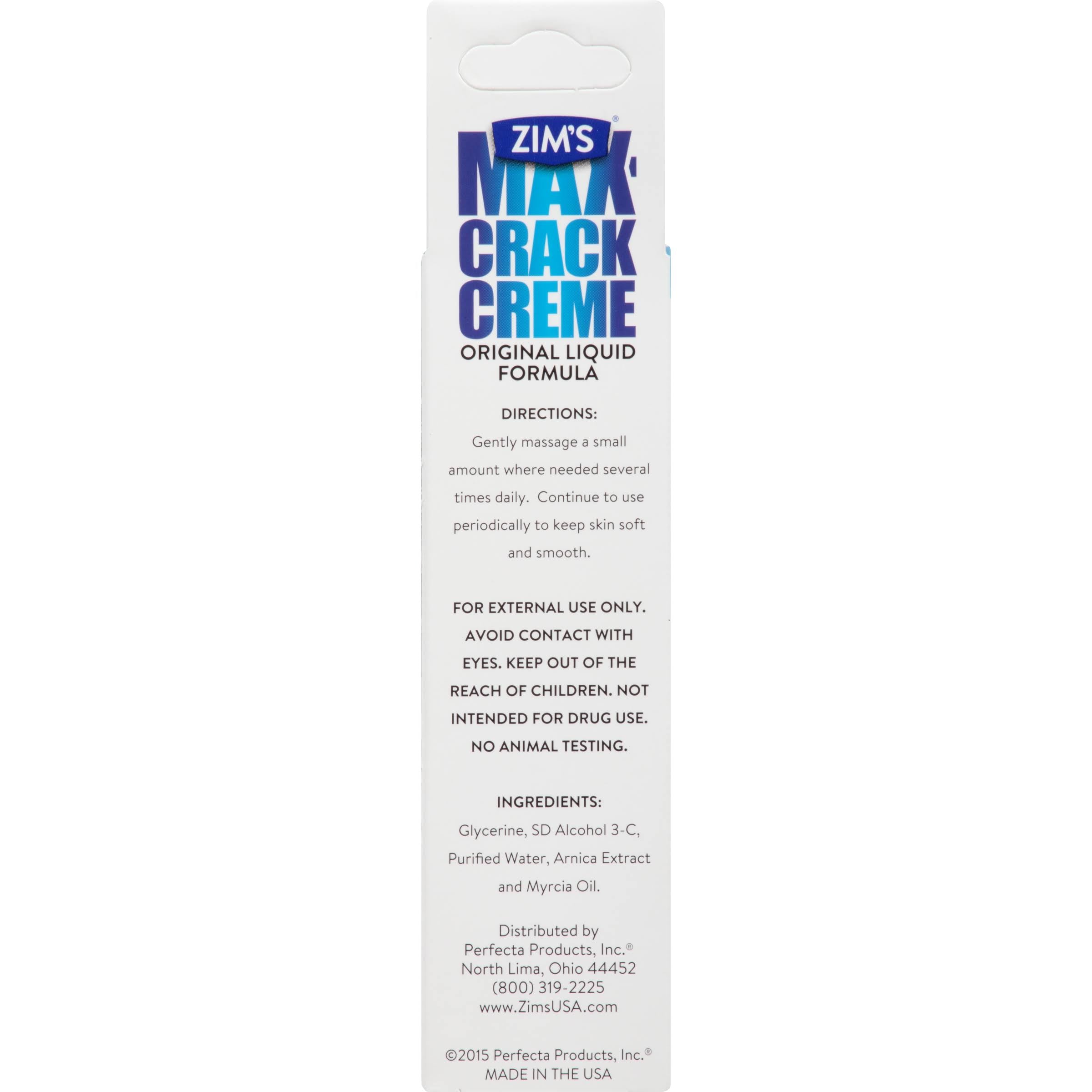 Zims Max Crack Creme, Original Liquid Formula - 2 fl oz