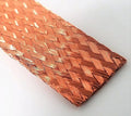 Flat Bare Copper Braid, Bright, 5/8 Diameter, 25' Length 5/8